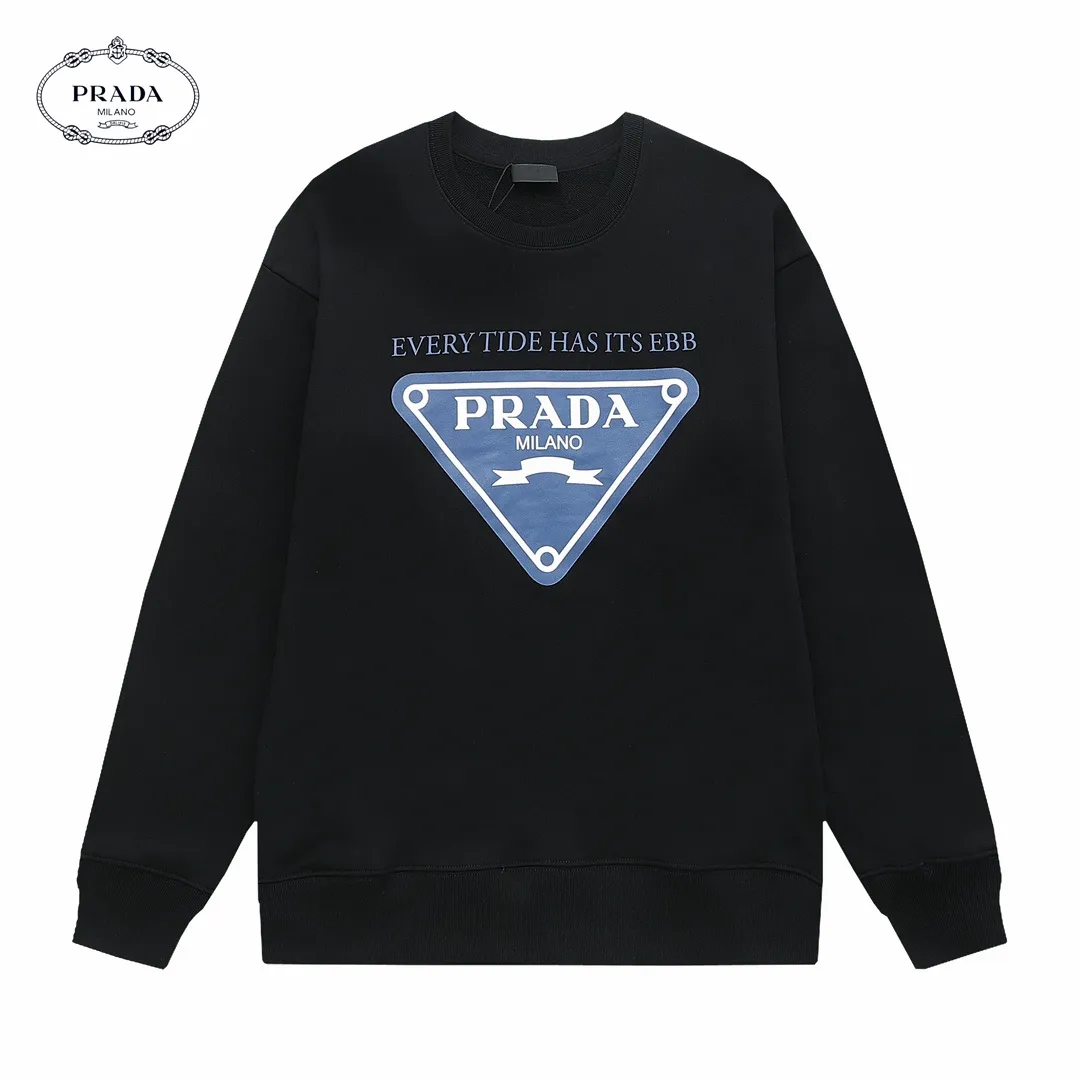 【PRADA 公式旗艦店】プラダ  丸首の衛衣 スウェットご好評に付き再入荷 240809