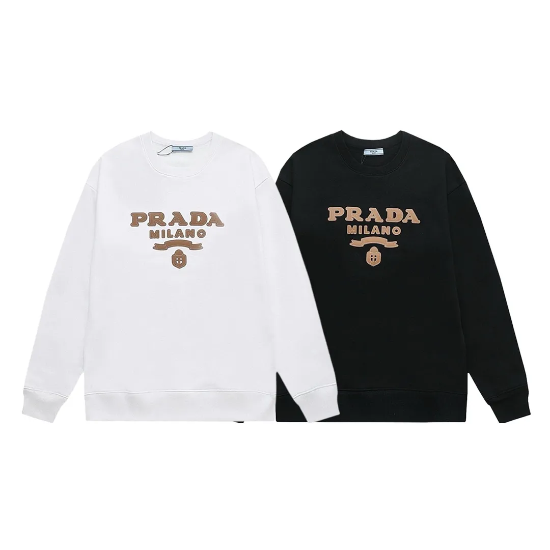 【PRADA 公式旗艦店】プラダ  丸首の衛衣 スウェットご好評に付き再入荷 240809