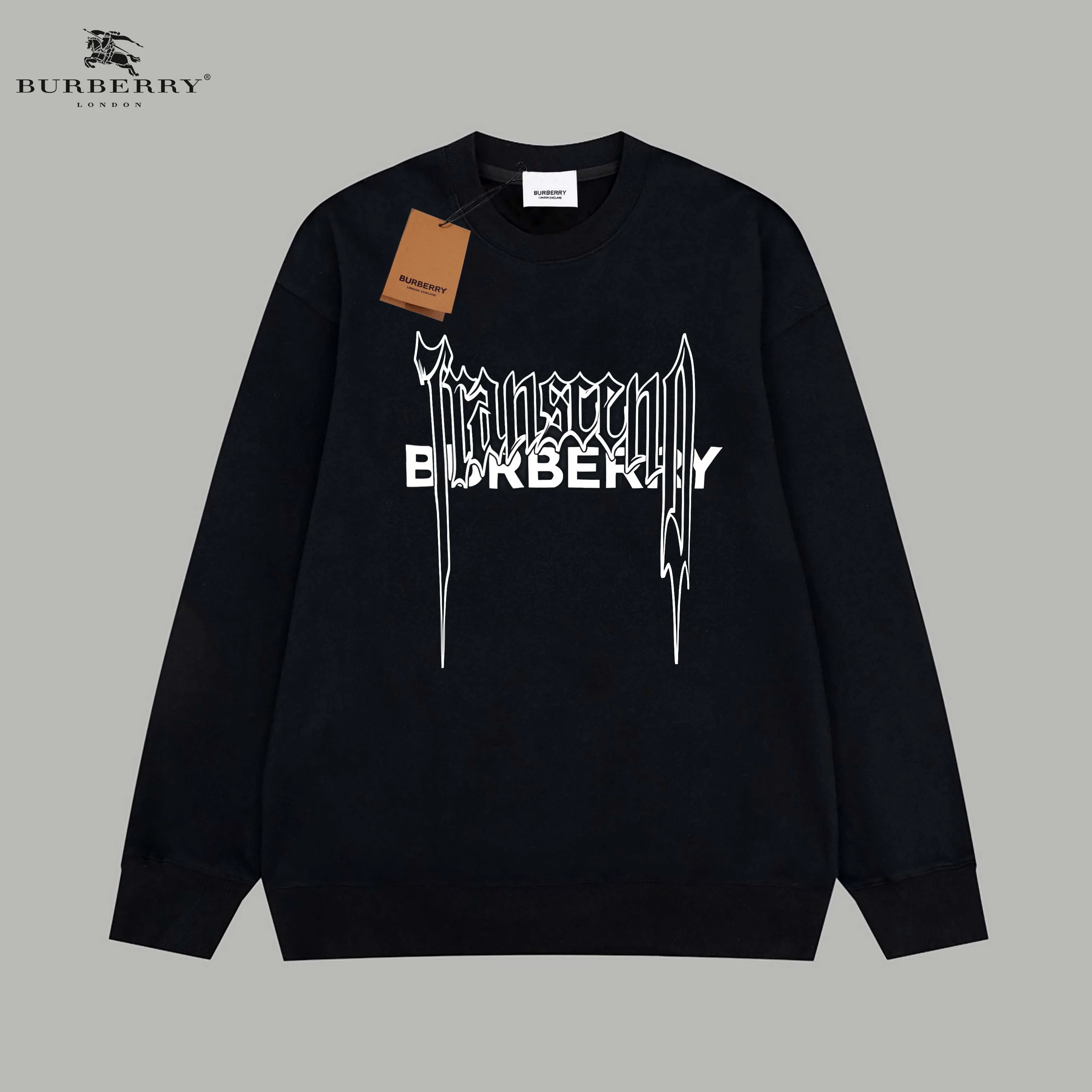 【BURBERRY   公式旗艦店】バーバリー   丸首の衛衣 スウェットご好評に付き再入荷 241025