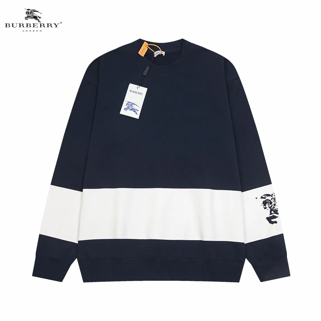 【BURBERRY   公式旗艦店】バーバリー   丸首の衛衣 スウェットご好評に付き再入荷 241025