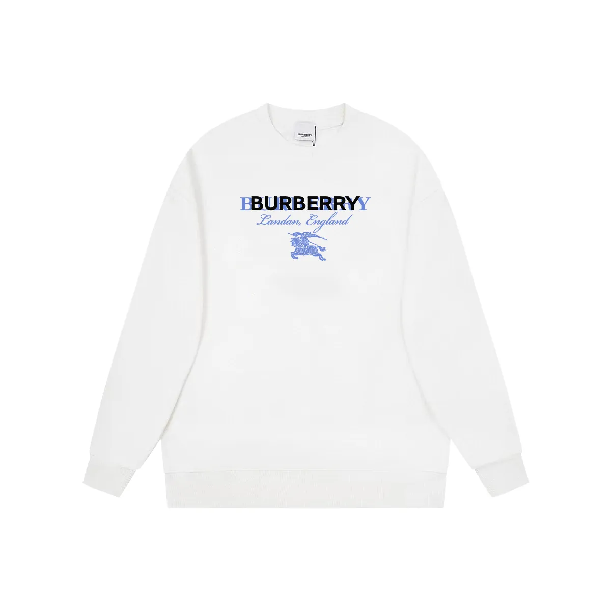 【BURBERRY  公式旗艦店】バーバリー 丸首の衛衣  パーカー ウェットご好評に付き再入荷  240809