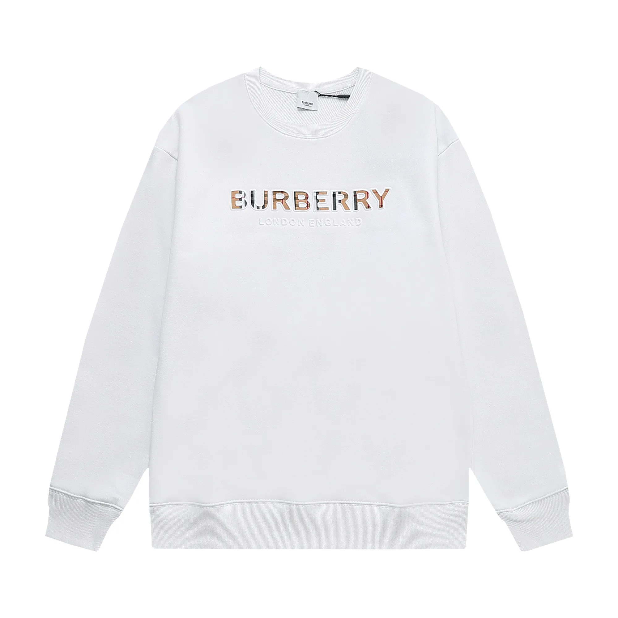 【BURBERRY  公式旗艦店】バーバリー 丸首の衛衣  パーカー ウェットご好評に付き再入荷  240809