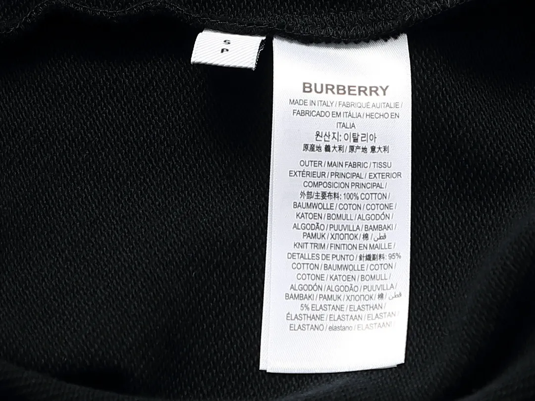 【BURBERRY  公式旗艦店】バーバリー 丸首の衛衣  パーカー ウェットご好評に付き再入荷  240809