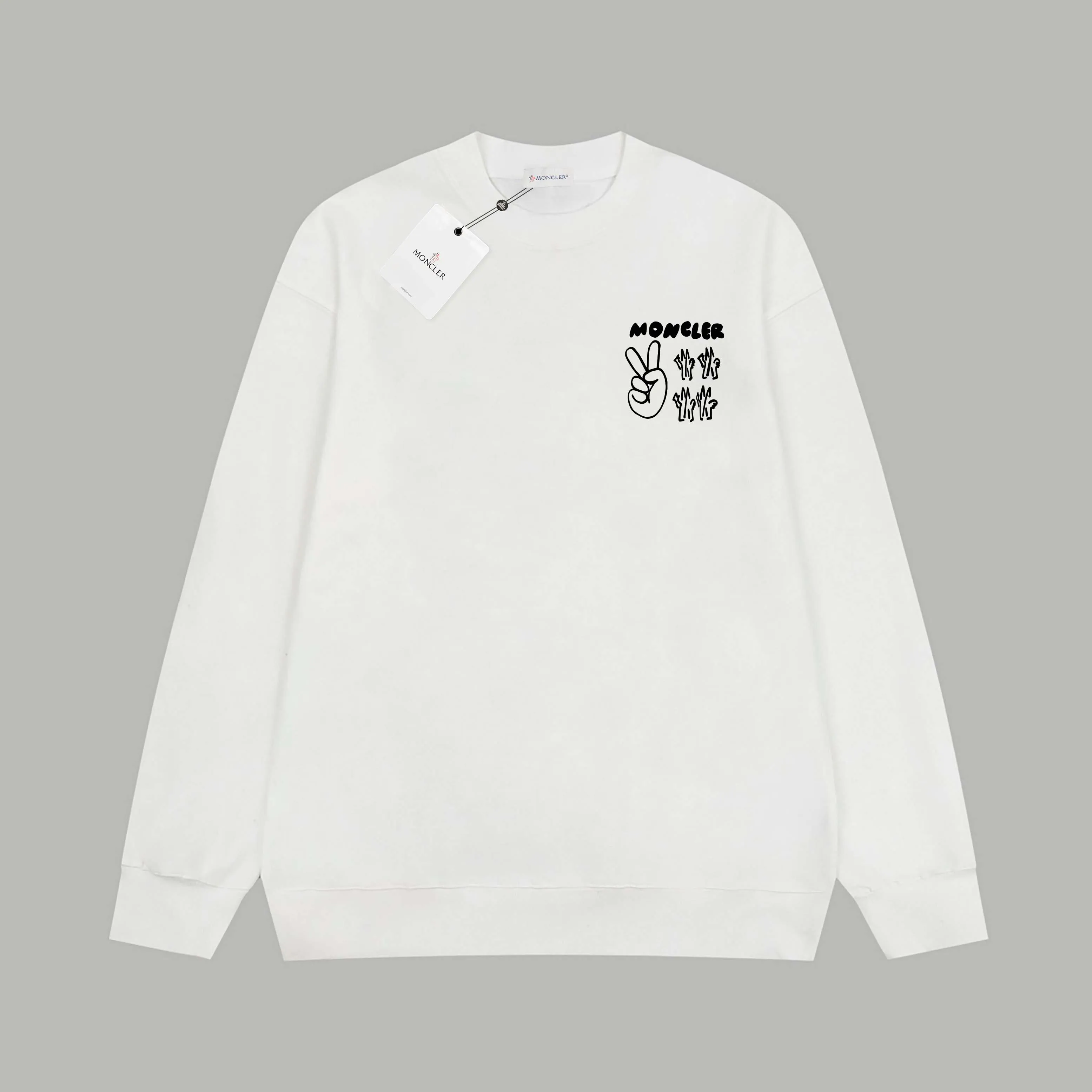 【MONCLER  公式旗艦店】モンクレール  丸首の衛衣 スウェット ご好評に付き再入荷！241120