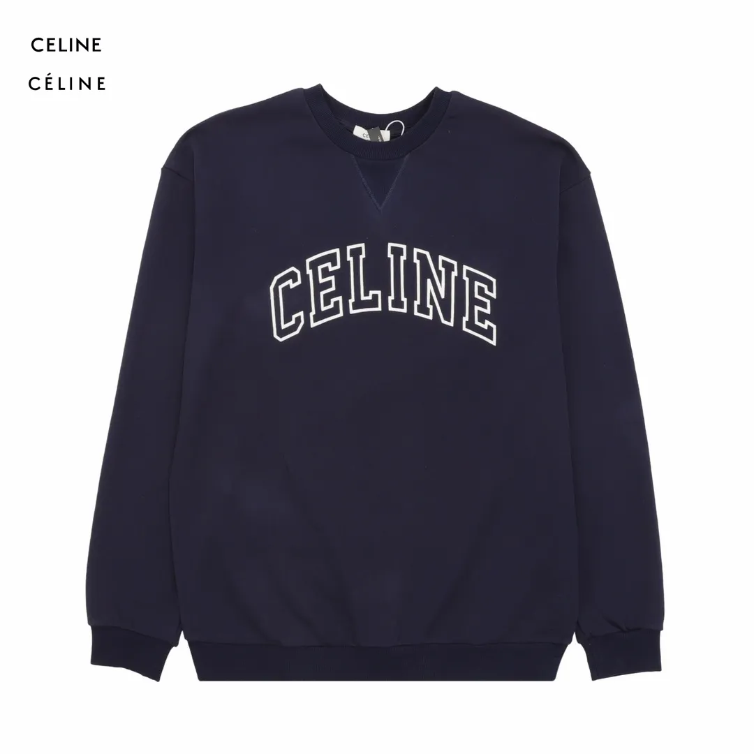 【CELINE  公式旗艦店】セリーヌ 丸首の衛衣 スウェット ご好評に付き再入荷！241121
