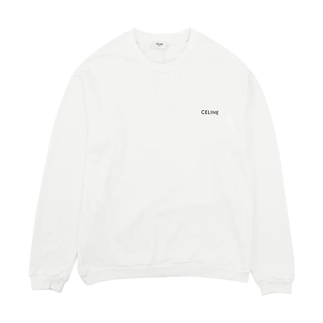【CELINE  公式旗艦店】セリーヌ 丸首の衛衣 スウェット ご好評に付き再入荷！241121