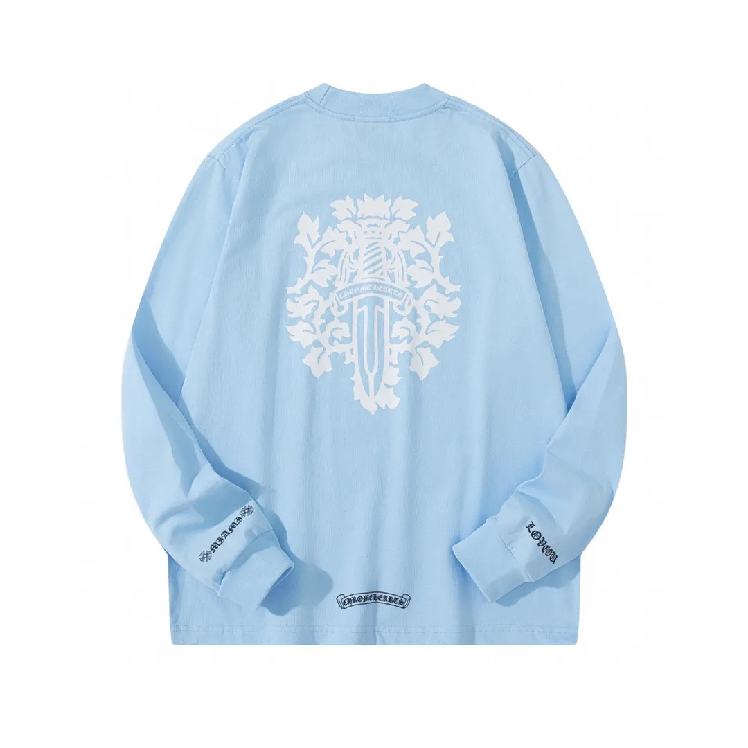 【CHROME HEARTS 公式旗艦店】クロムハーツ  丸首の衛衣  スウェットご好評に付き再入荷！241217