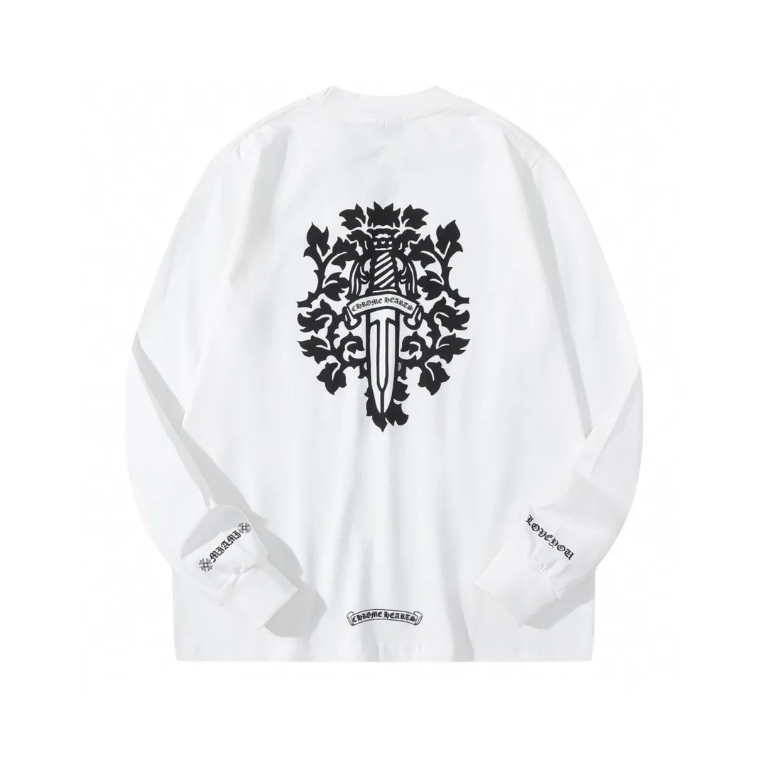 【CHROME HEARTS 公式旗艦店】クロムハーツ  丸首の衛衣  スウェットご好評に付き再入荷！241217