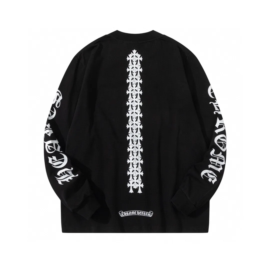 【CHROME HEARTS 公式旗艦店】クロムハーツ  丸首の衛衣  スウェットご好評に付き再入荷！241217