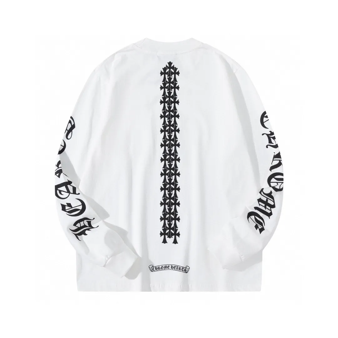 【CHROME HEARTS 公式旗艦店】クロムハーツ  丸首の衛衣  スウェットご好評に付き再入荷！241217