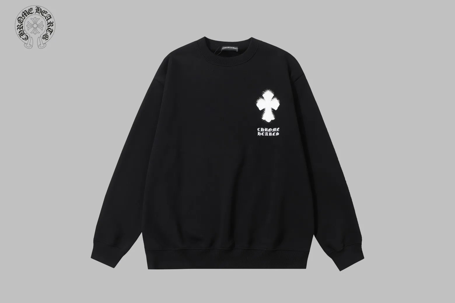 【CHROME HEARTS 公式旗艦店】クロムハーツ  丸首の衛衣 スウェット ご好評に付き再入荷   241114