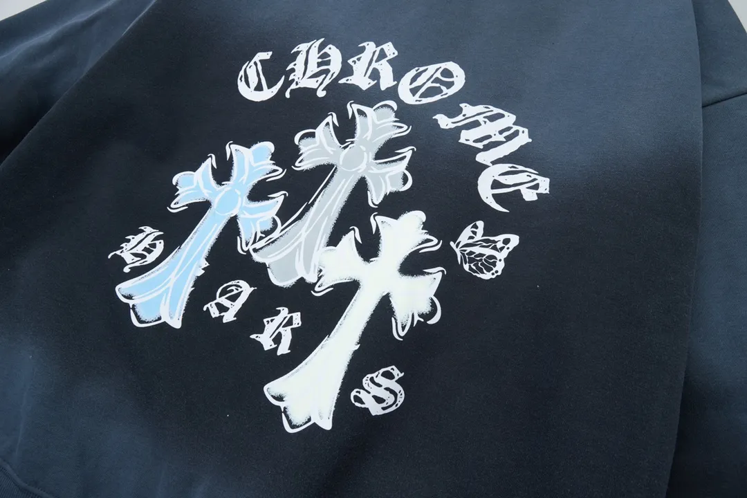 【CHROME HEARTS 公式旗艦店】クロムハーツ  丸首の衛衣 スウェット ご好評に付き再入荷241114