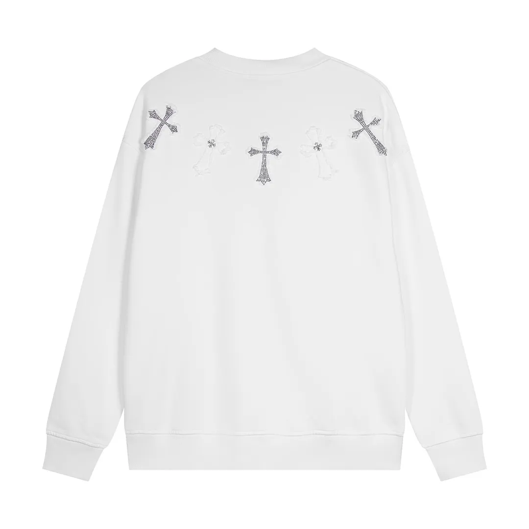 【CHROME HEARTS 公式旗艦店】クロムハーツ  丸首の衛衣 スウェット ご好評に付き再入荷241114
