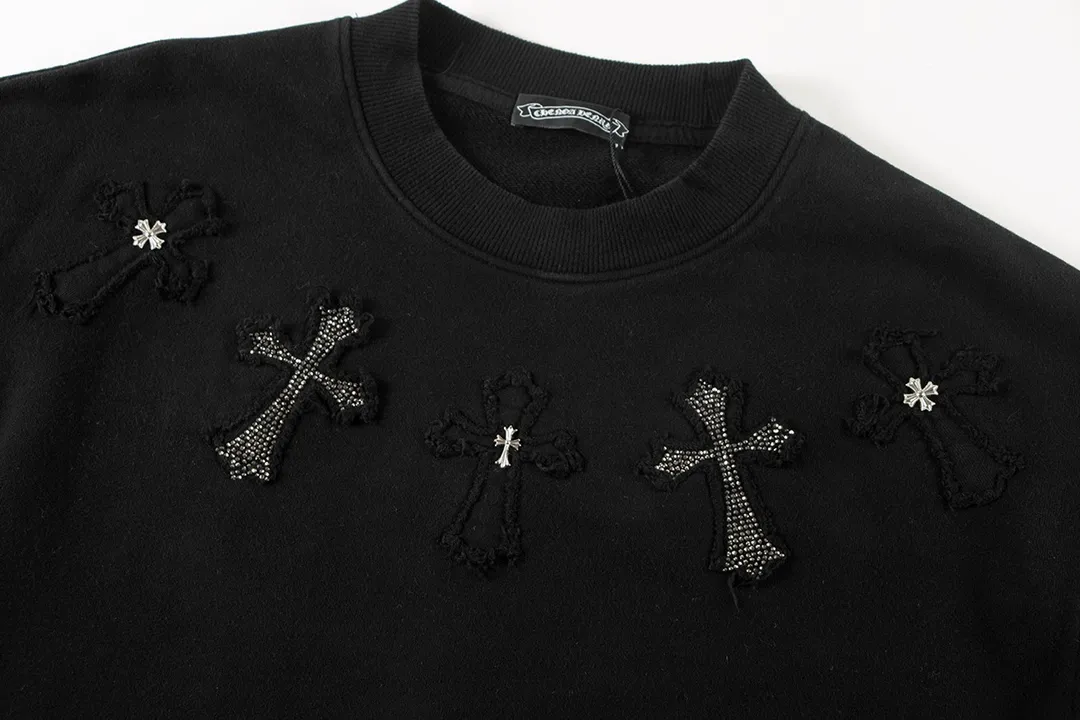 【CHROME HEARTS 公式旗艦店】クロムハーツ  丸首の衛衣 スウェット ご好評に付き再入荷241114