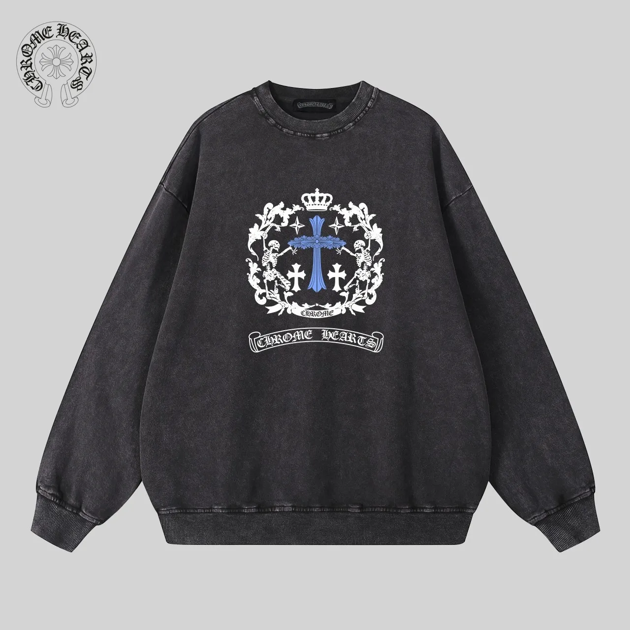 【CHROME HEARTS 公式旗艦店】クロムハーツ  丸首の衛衣  スウェットご好評に付き再入荷  241025