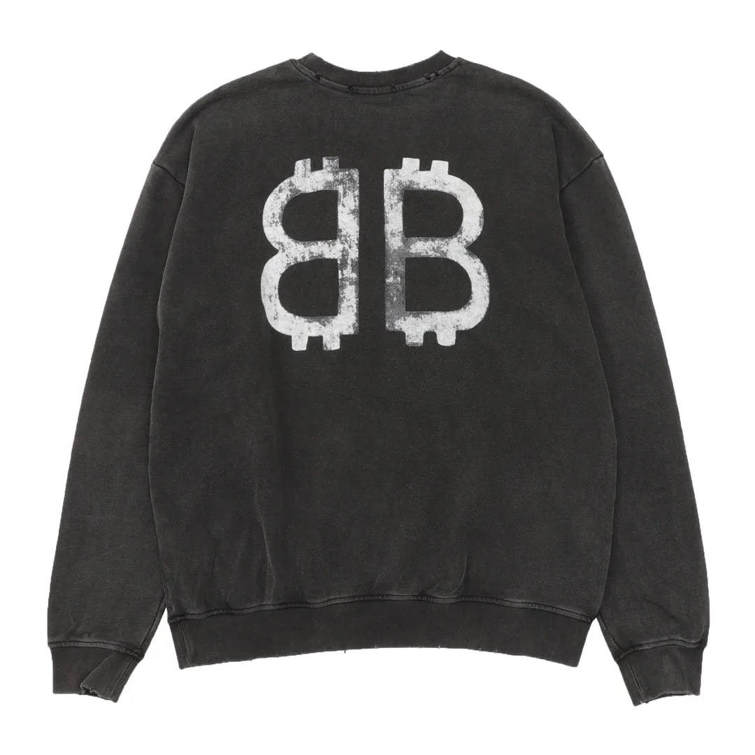 【BALENCIAGA 公式旗艦店】バレンシアガ 丸首の衛衣 スウェット ご好評に付き再入荷！241127