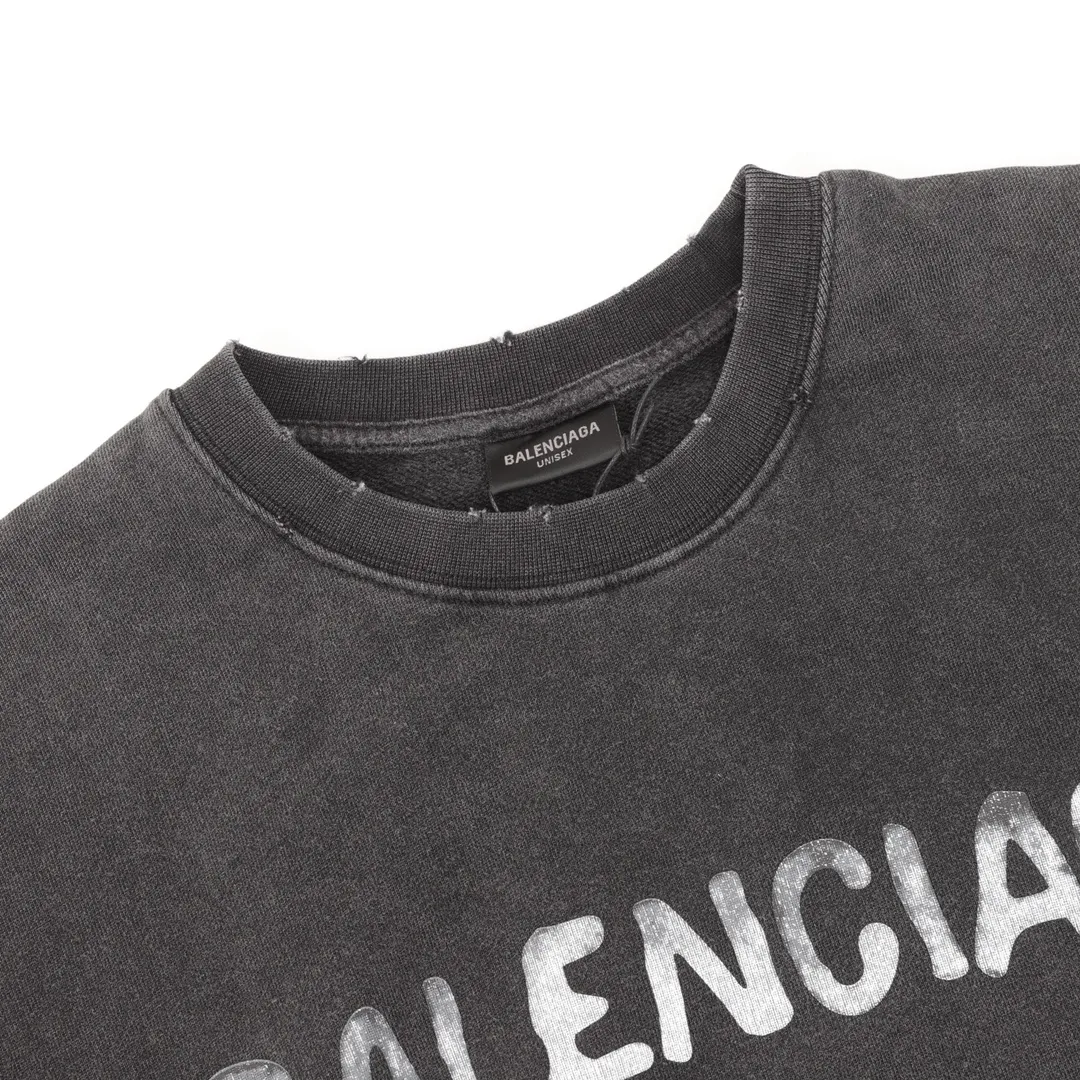 【BALENCIAGA 公式旗艦店】バレンシアガ 丸首の衛衣 スウェット ご好評に付き再入荷！241127