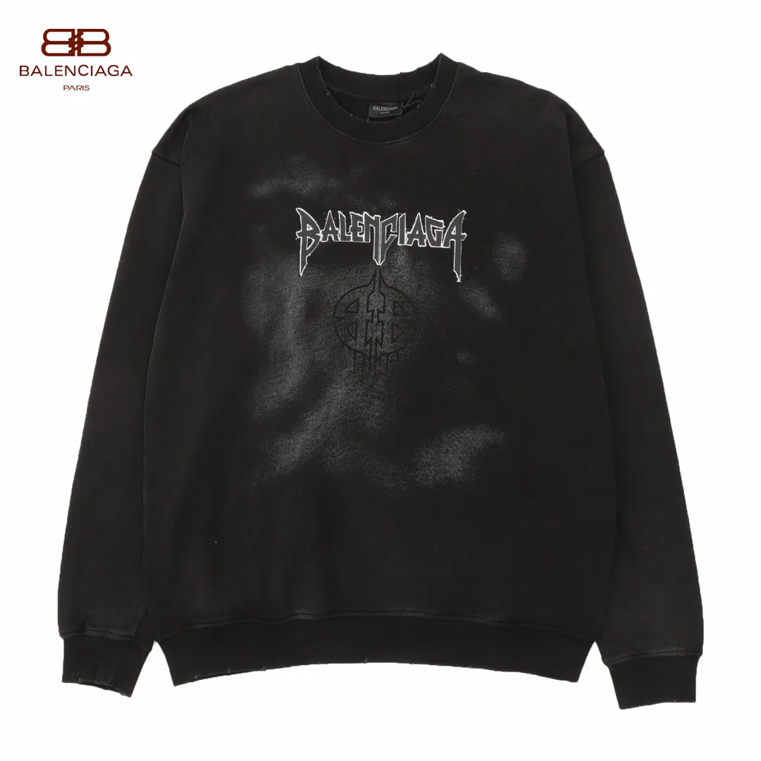 【BALENCIAGA 公式旗艦店】バレンシアガ 丸首の衛衣 スウェット ご好評に付き再入荷！241127