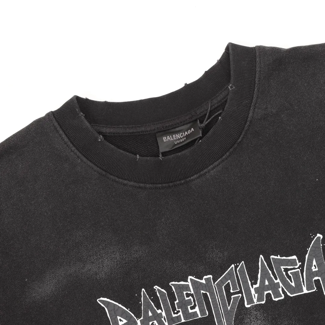 【BALENCIAGA 公式旗艦店】バレンシアガ 丸首の衛衣 スウェット ご好評に付き再入荷！241127