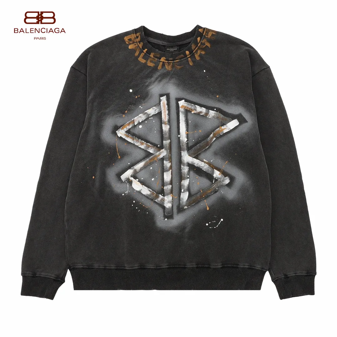 【BALENCIAGA 公式旗艦店】バレンシアガ 丸首の衛衣 スウェット ご好評に付き再入荷！241120
