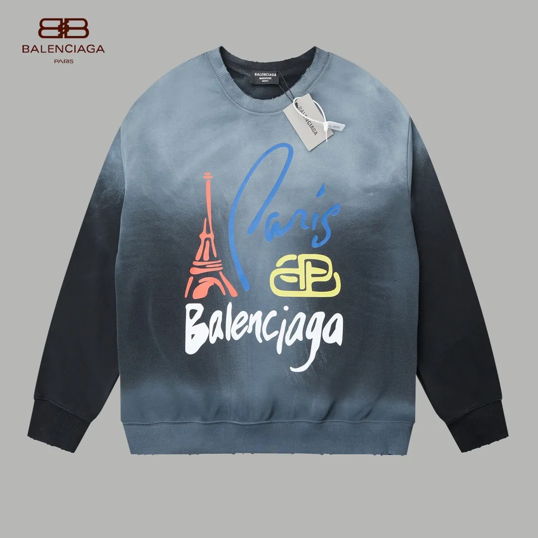 【BALENCIAGA 公式旗艦店】バレンシアガ 丸首の衛衣 スウェット ご好評に付き再入荷！241120