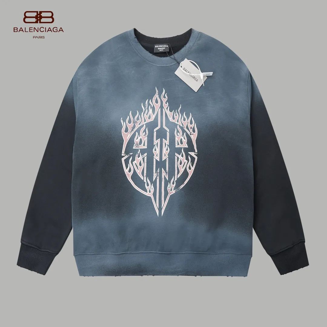 【BALENCIAGA 公式旗艦店】バレンシアガ 丸首の衛衣 スウェット ご好評に付き再入荷！241120