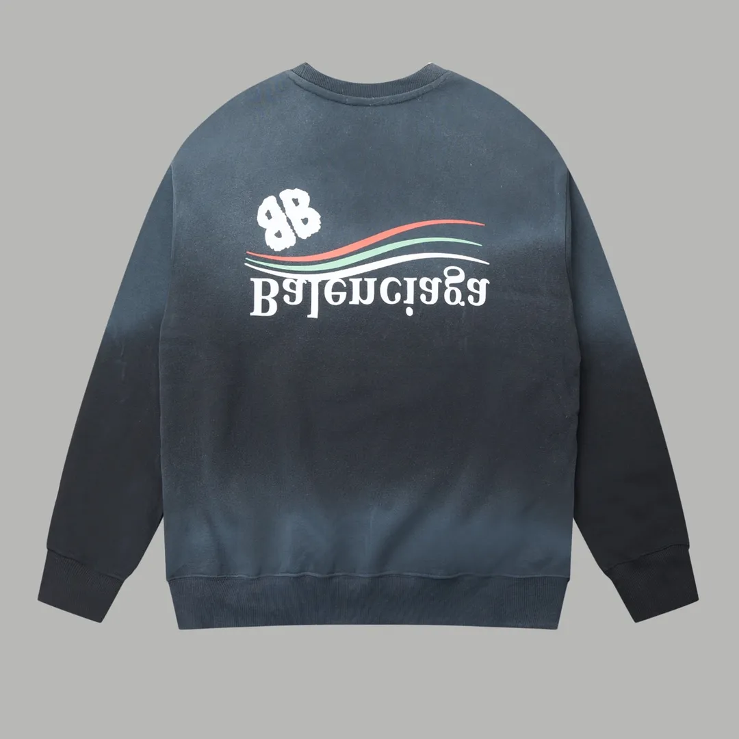【BALENCIAGA 公式旗艦店】バレンシアガ 丸首の衛衣 スウェット ご好評に付き再入荷！241120