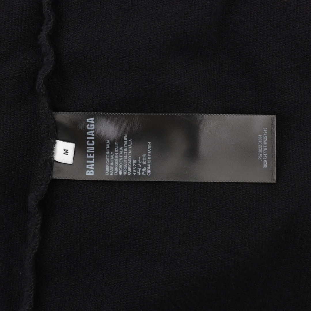【BALENCIAGA  公式旗艦店】バレンシアガ  丸首の衛衣 スウェットご好評に付き再入荷！241114