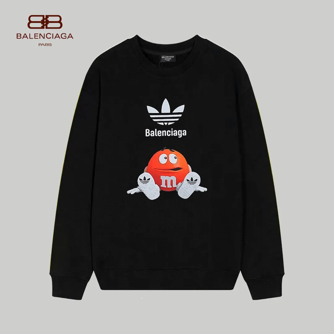 【BALENCIAGA 公式旗艦店】バレンシアガ 丸首の衛衣 スウェット ご好評に付き再入荷 240809