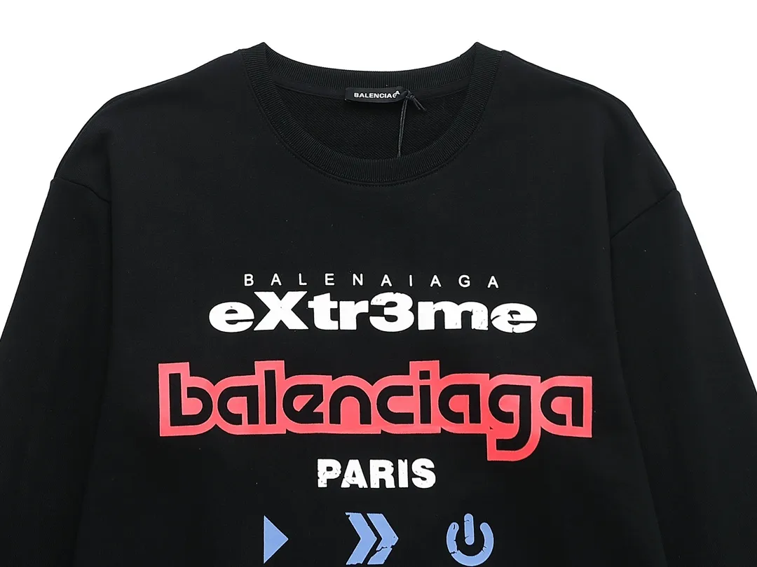 【BALENCIAGA 公式旗艦店】バレンシアガ 丸首の衛衣 スウェット ご好評に付き再入荷 240809