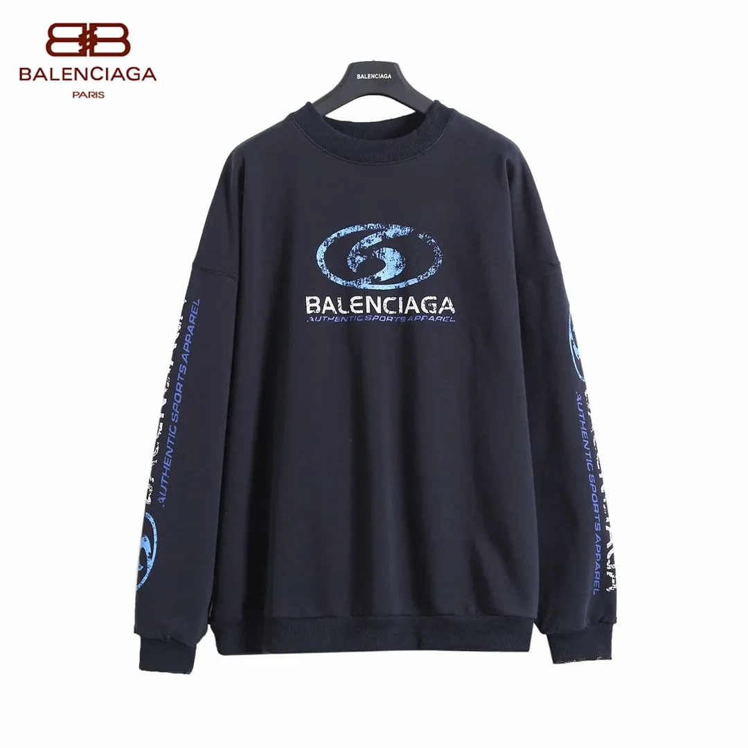 【BALENCIAGA 公式旗艦店】バレンシアガ 丸首の衛衣 スウェット ご好評に付き再入荷！
