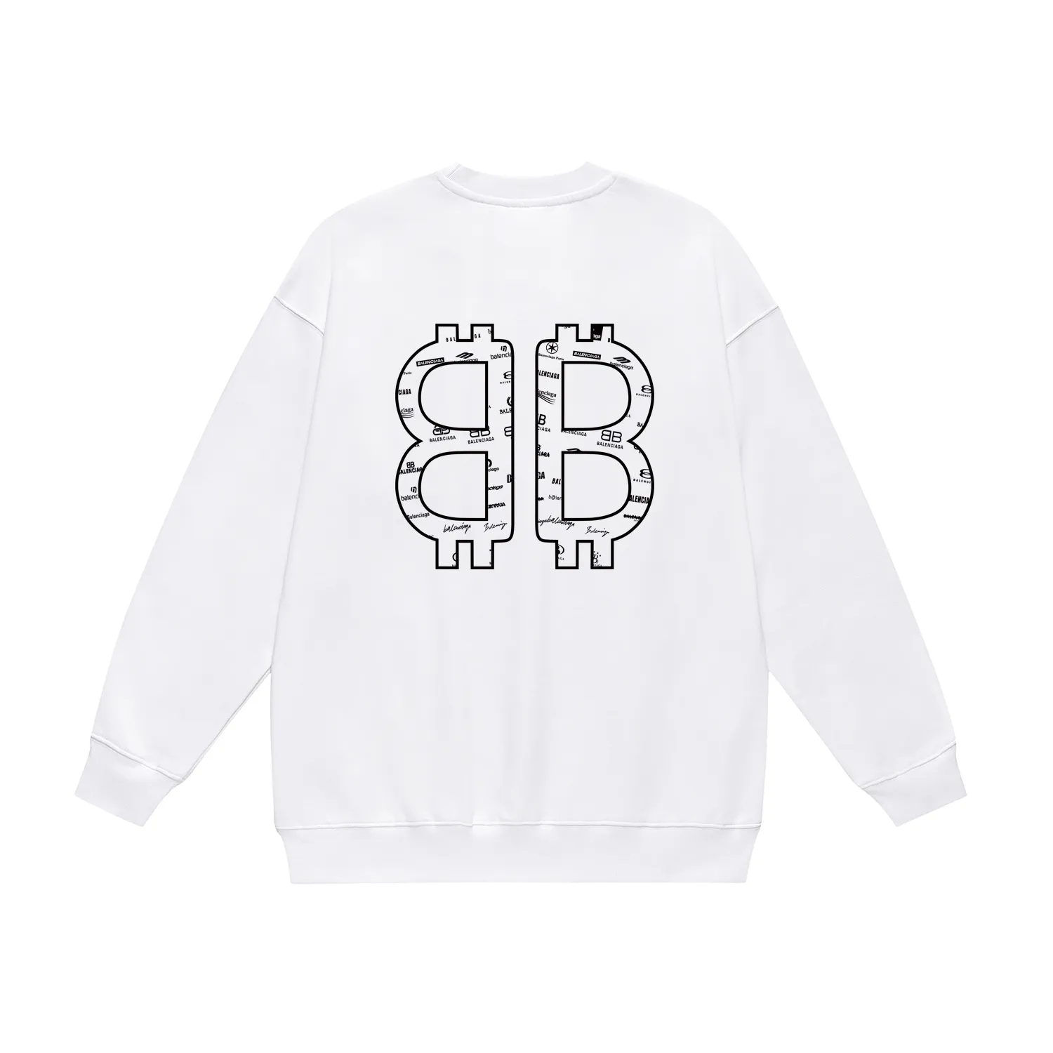 【BALENCIAGA 公式旗艦店】バレンシアガ 丸首の衛衣 スウェット ご好評に付き再入荷！