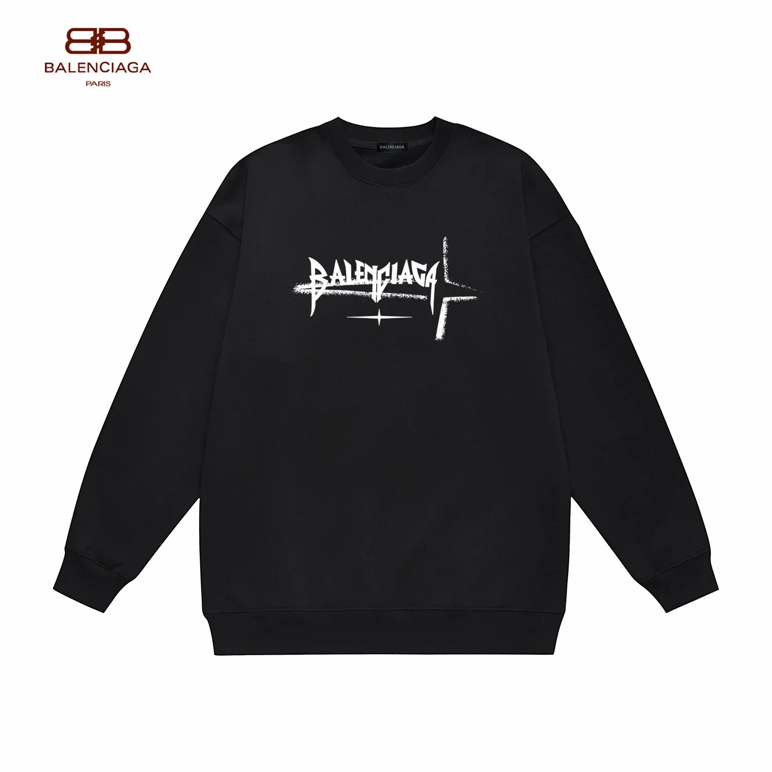 【BALENCIAGA 公式旗艦店】バレンシアガ 丸首の衛衣 スウェット ご好評に付き再入荷！