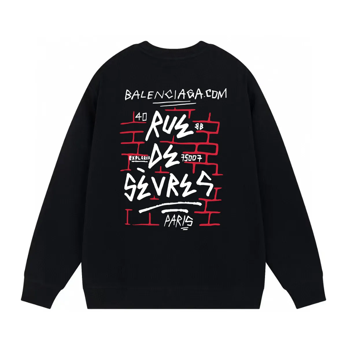 【BALENCIAGA 公式旗艦店】バレンシアガ 丸首の衛衣 スウェット ご好評に付き再入荷！