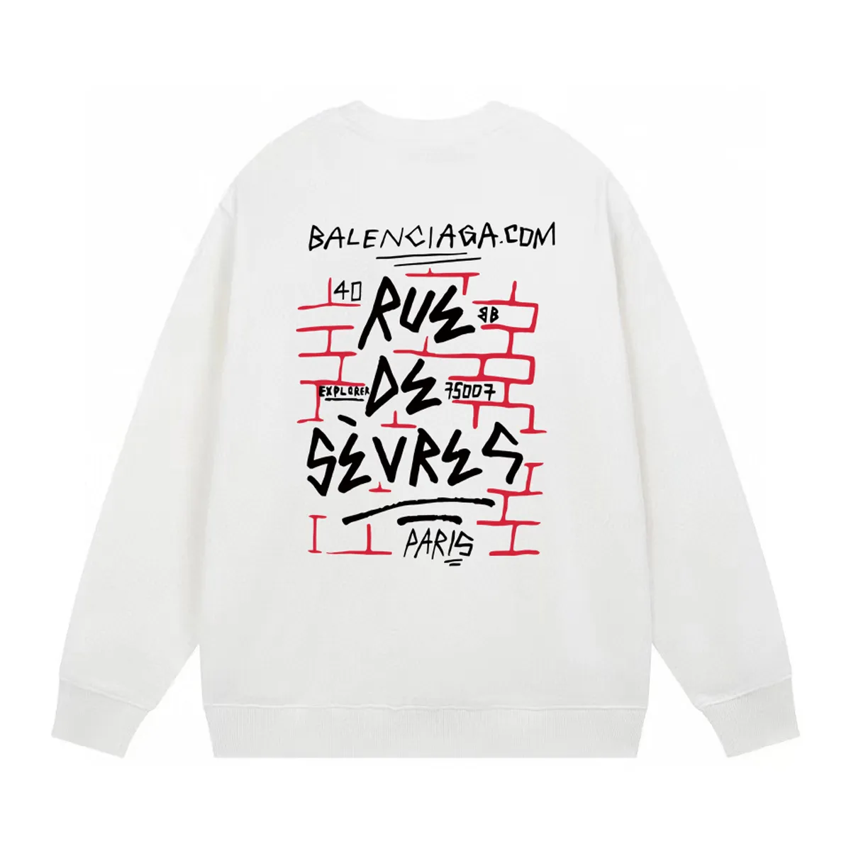 【BALENCIAGA 公式旗艦店】バレンシアガ 丸首の衛衣 スウェット ご好評に付き再入荷！