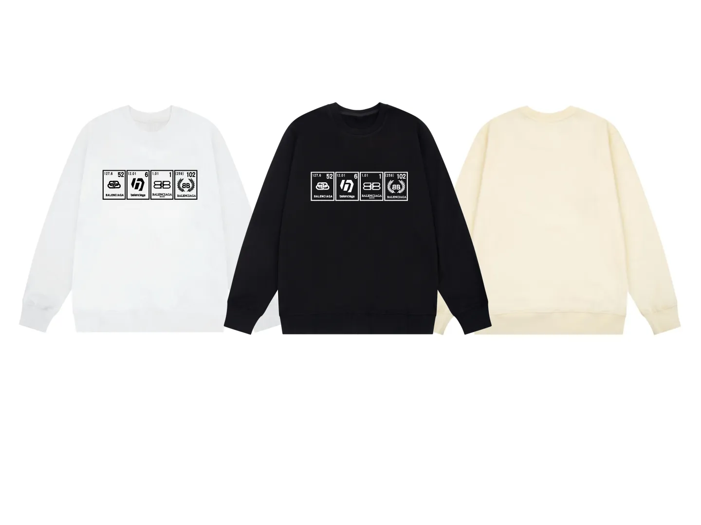 【BALENCIAGA 公式旗艦店】バレンシアガ 丸首の衛衣 スウェット ご好評に付き再入荷！