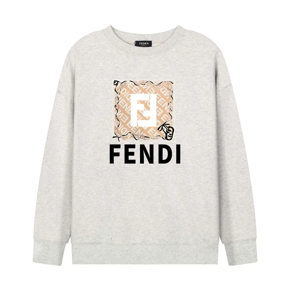【FENDI 公式旗艦店】 フェンディ 丸首の衛衣   スウェットご好評に付き再入荷   241114