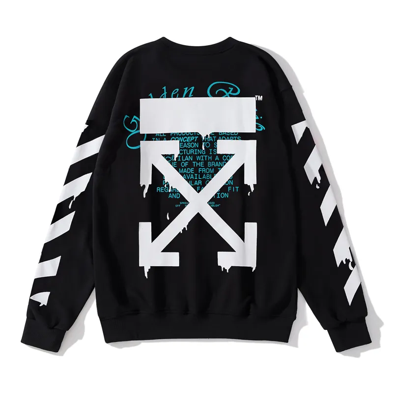 【OFF-WHITE  公式旗艦店】オフホワイト 丸首の衛衣  スウェットご好評に付き再入荷！ 241127