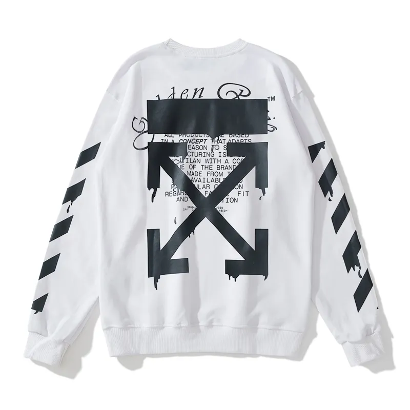 【OFF-WHITE  公式旗艦店】オフホワイト 丸首の衛衣  スウェットご好評に付き再入荷！ 241127