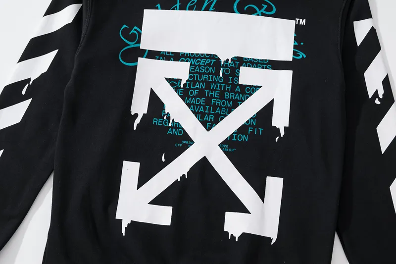 【OFF-WHITE  公式旗艦店】オフホワイト 丸首の衛衣  スウェットご好評に付き再入荷！ 241127
