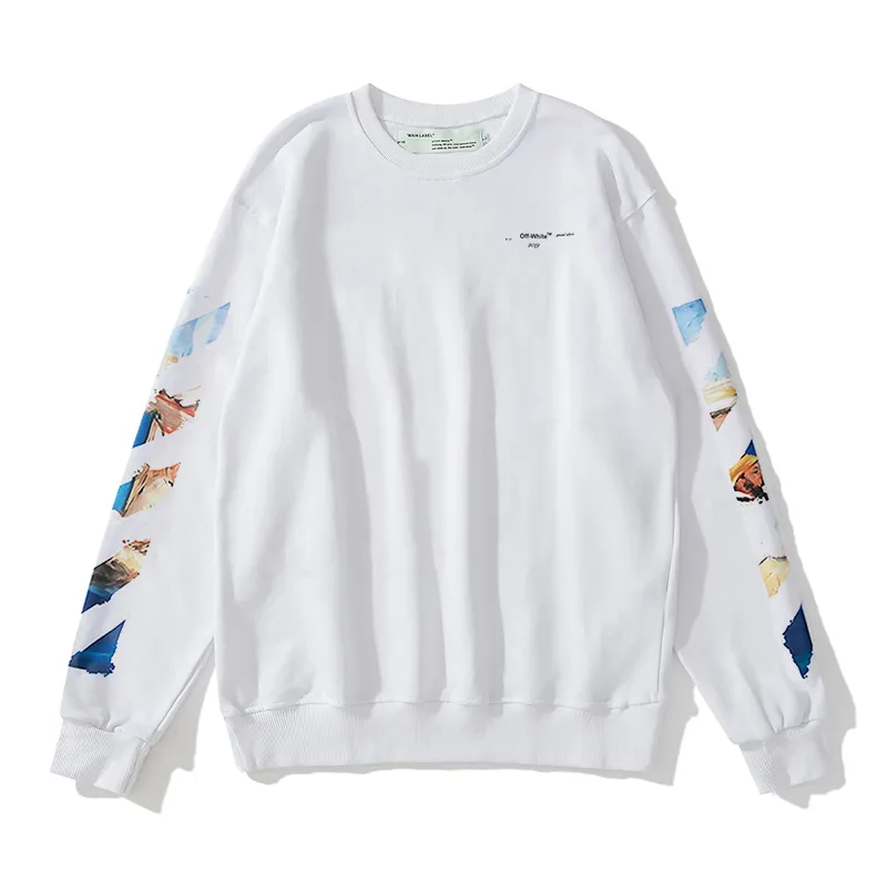 【OFF-WHITE  公式旗艦店】オフホワイト 丸首の衛衣  スウェットご好評に付き再入荷！ 241127