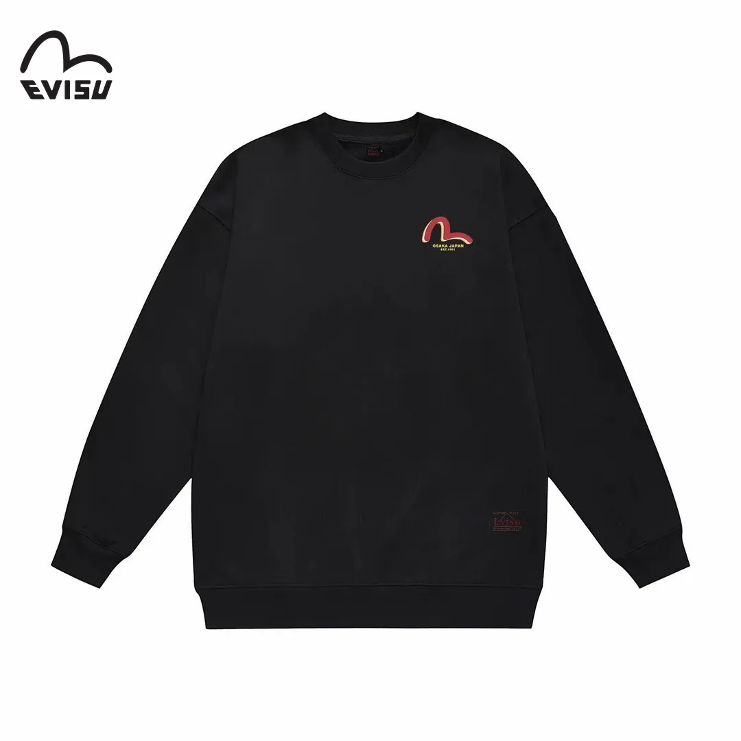 【EVISU 公式旗艦店】エヴィス 丸首の衛衣 スウェット ご好評に付き再入荷 240816