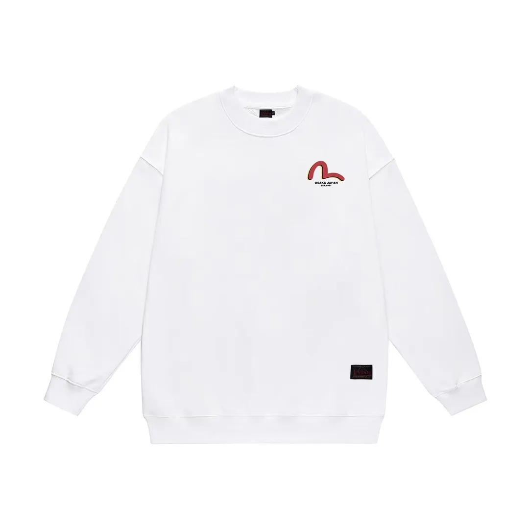 【EVISU 公式旗艦店】エヴィス 丸首の衛衣 スウェット ご好評に付き再入荷 240816