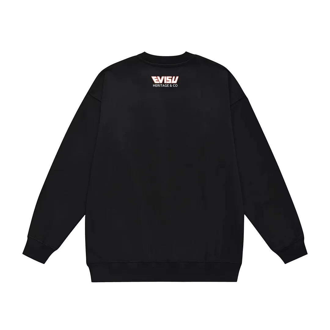 【EVISU 公式旗艦店】エヴィス 丸首の衛衣 スウェット ご好評に付き再入荷 240816
