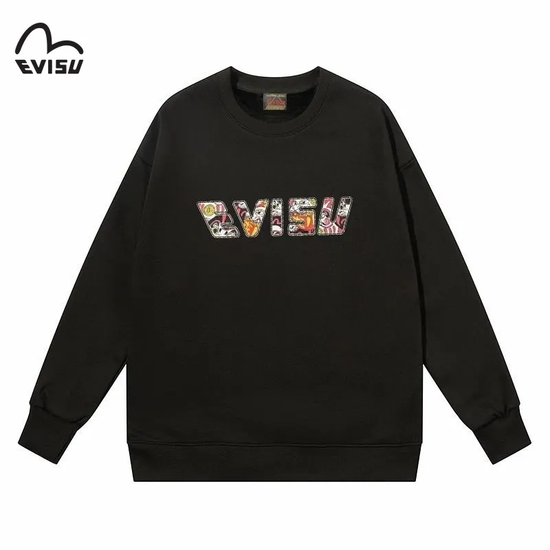 【EVISU 公式旗艦店】エヴィス 丸首の衛衣 スウェット ご好評に付き再入荷 240816
