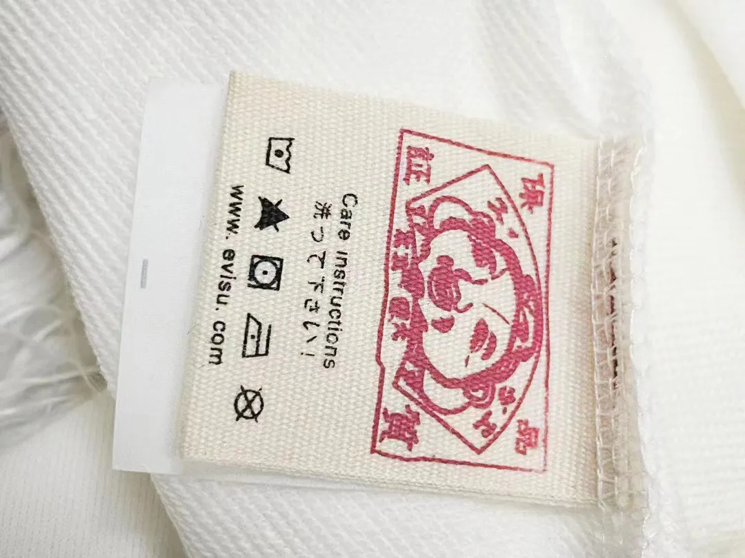 【EVISU 公式旗艦店】エヴィス 丸首の衛衣 スウェット ご好評に付き再入荷 240816