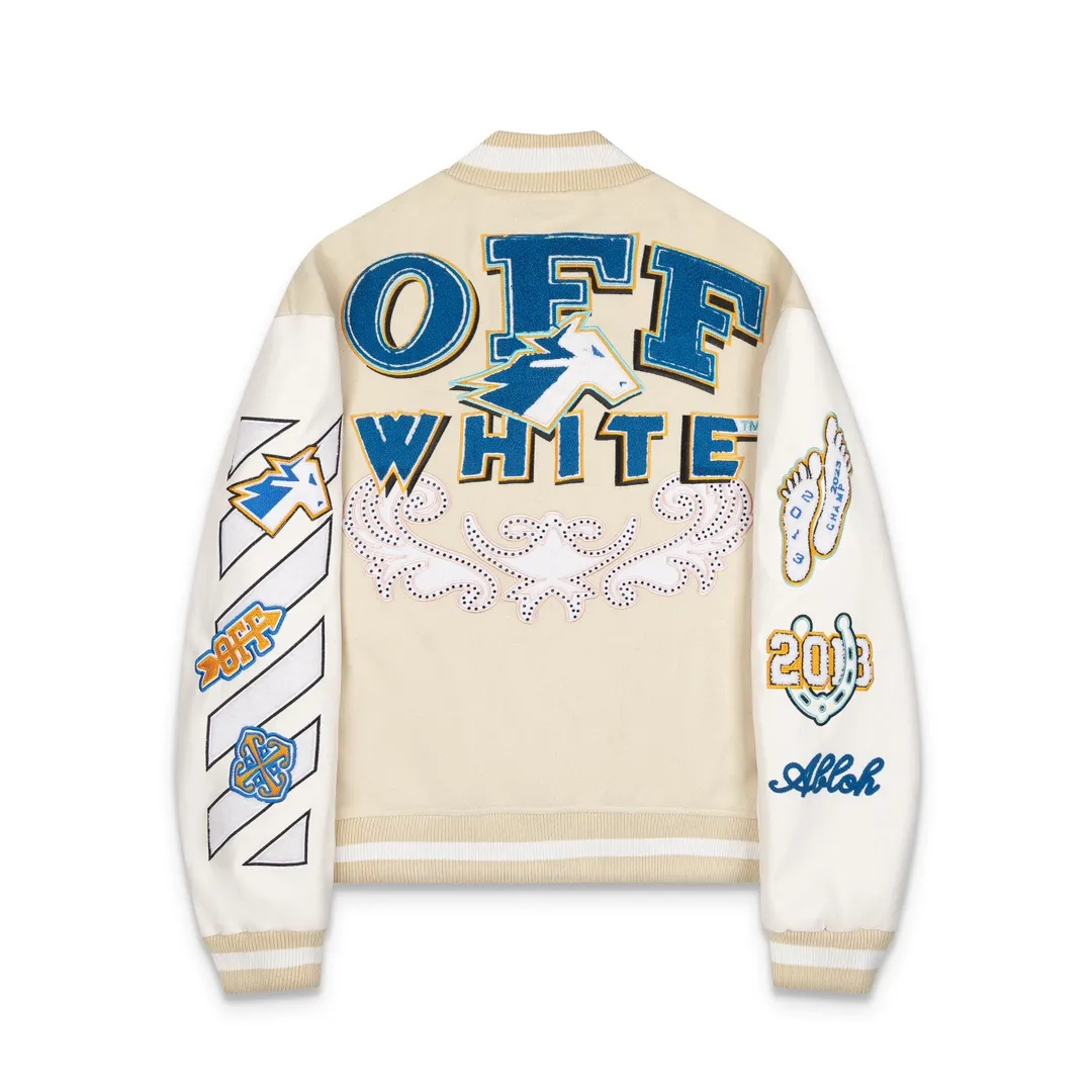 【OFF-WHITE  公式旗艦店】オフホワイト  野球着  ジャケット着ご好評に付き再入荷！241216
