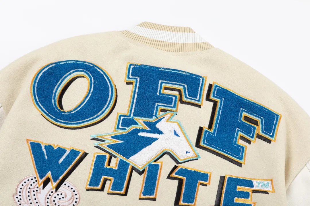【OFF-WHITE  公式旗艦店】オフホワイト  野球着  ジャケット着ご好評に付き再入荷！241216