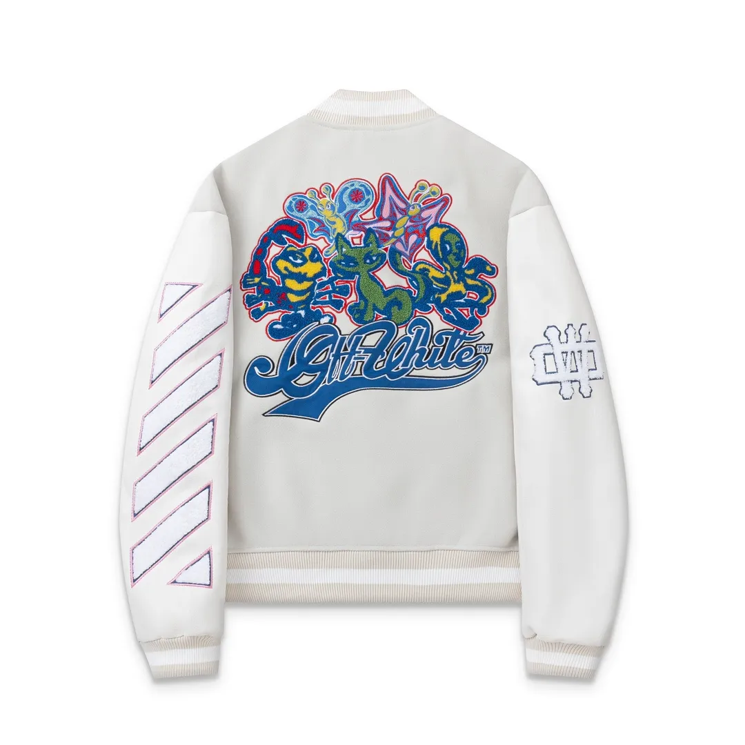 【OFF-WHITE  公式旗艦店】オフホワイト  野球着  ジャケット着ご好評に付き再入荷！241216