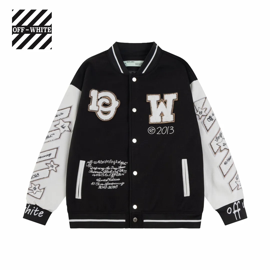【OFF-WHITE  公式旗艦店】オフホワイト  野球着  ジャケット着ご好評に付き再入荷！241023